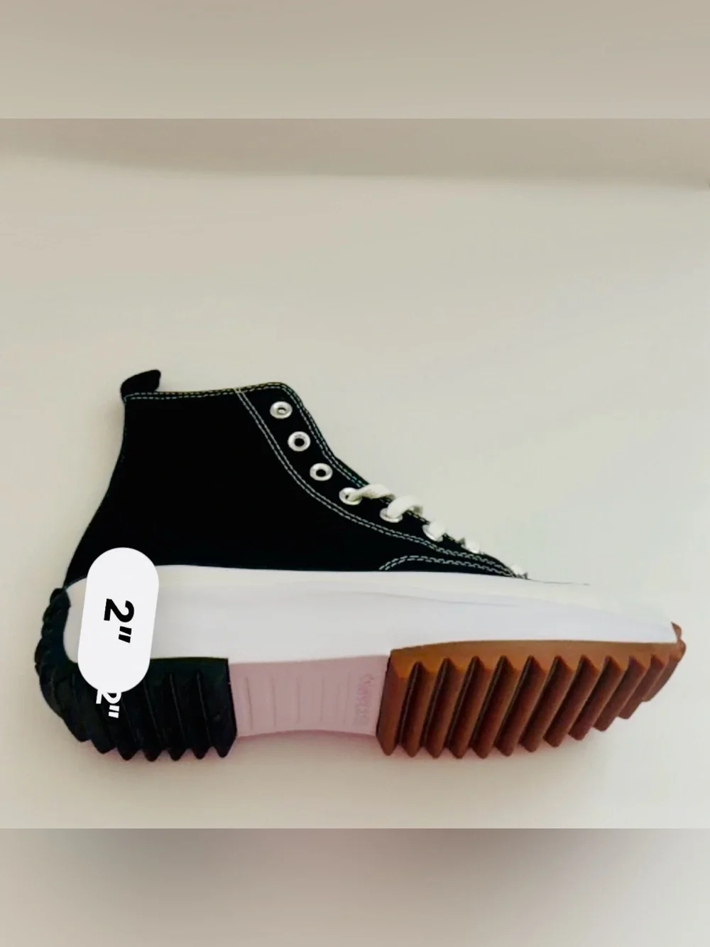 Converse Run Star Hike Hi Black White Gum Women’s 11 / Men’s 9.5 NIB 166800C